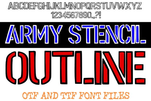 Army Stencil Outline Font Review