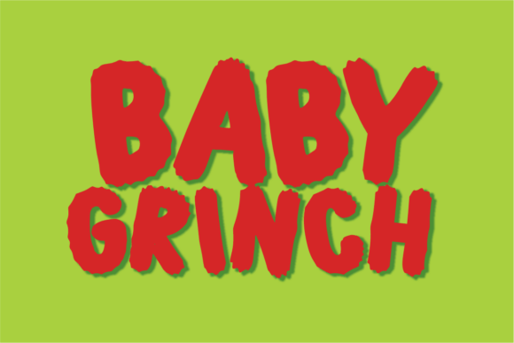 Baby Grinch: A Playful Display Font for Web Design Projects
