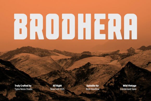 Brodhera: A Bold Font for Business Branding