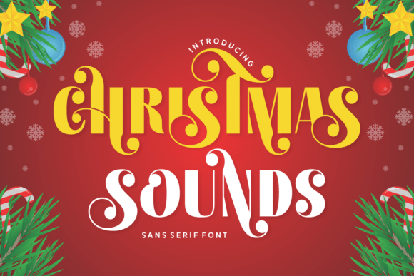 Christmas Sounds Display Font for Festive Web Design Projects