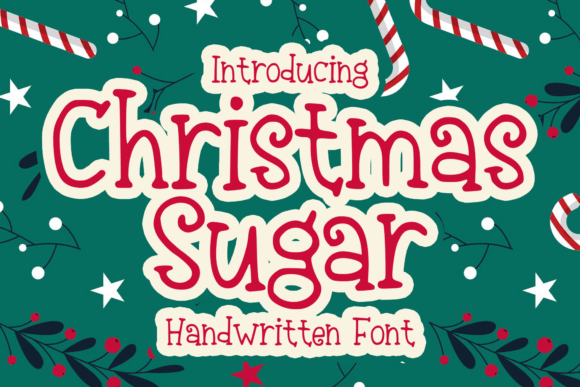 Christmas Sugar Font for Festive Design