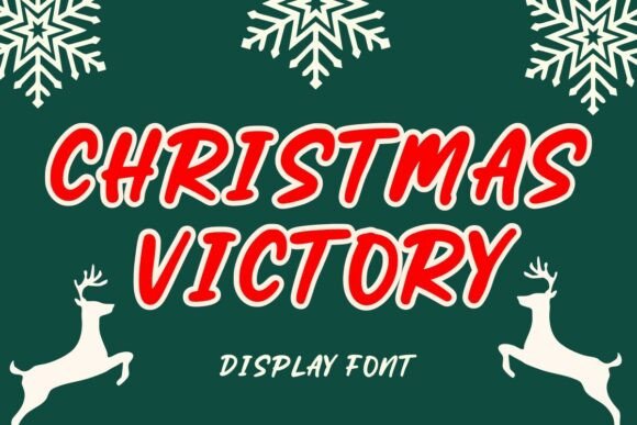 Christmas Victory: A Bold, Joyful Display Font for Festive Branding