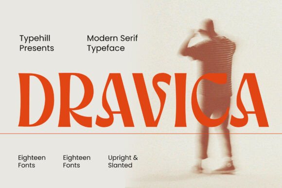 Dravica: A Modern Serif Typeface for Campaign Design