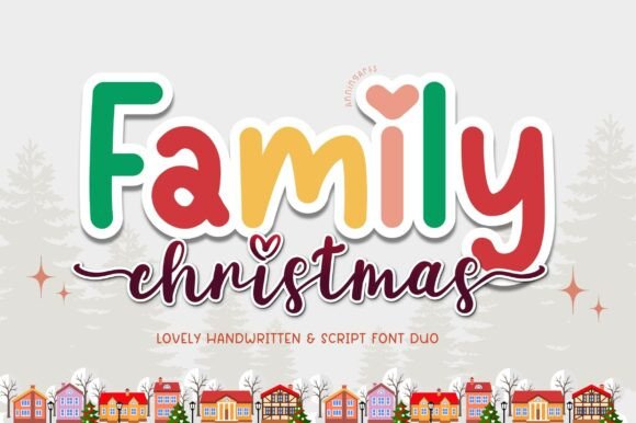 Family Christmas Duo Font