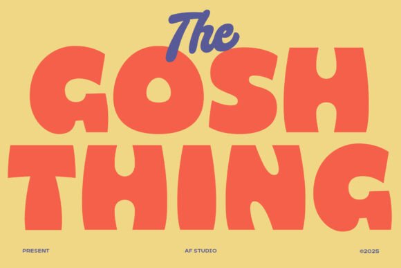 Gosh Thing Font for Business Branding