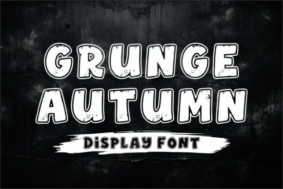 Grunge Autumn Font for Creative Projects