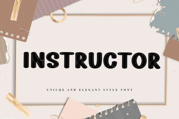 Instructor Font: A Festive Typeface for Holiday Editorial Design