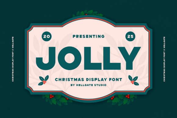Jolly: A Festive Display Font for Christmas Editorial Design