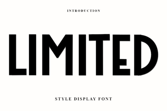 Limited Font: A Display Typeface with Soft Character for Web Design