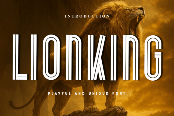 Lionking Font: Festive Design