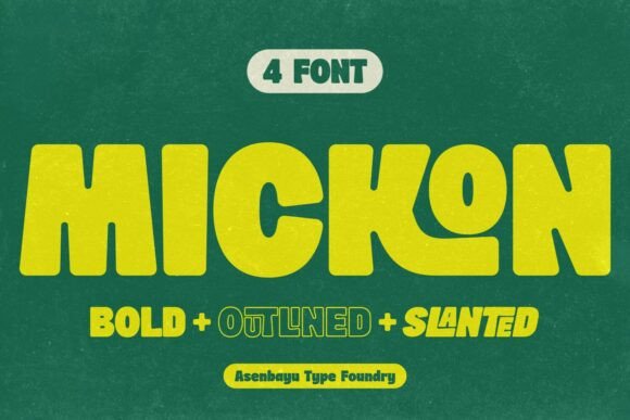 Make Your Campaigns Pop with Mickon Rounded Retro Display Font