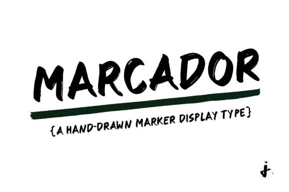 Marcador: A Bold Display Font for Creative Projects