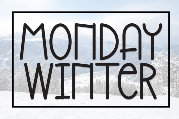 Monday Winter Font for Business Branding
