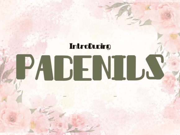Pacenils: A Sweet Display Font