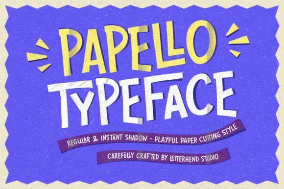 Papello: A Playful Paper-Cut Display Font for Scroll-Stopping Marketing