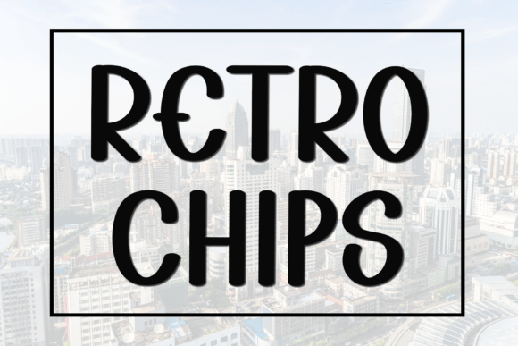 Retro Chips: A Festive Display Font for Handmade Holiday Designs