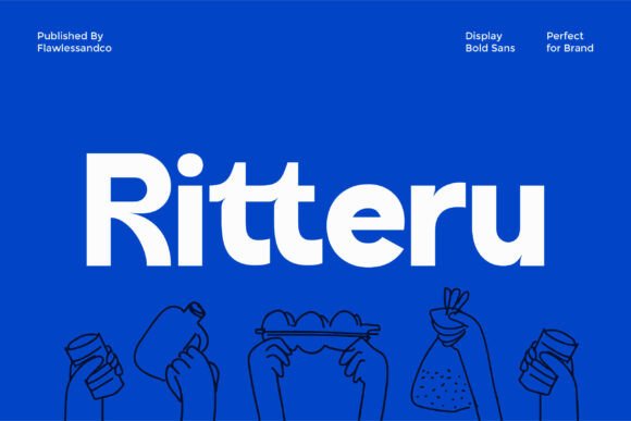 Ritteru: A Bold Display Typeface for Modern Marketing Visuals