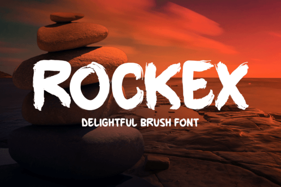 Rockex: A Bold Brush Display Font with Handcrafted Charm