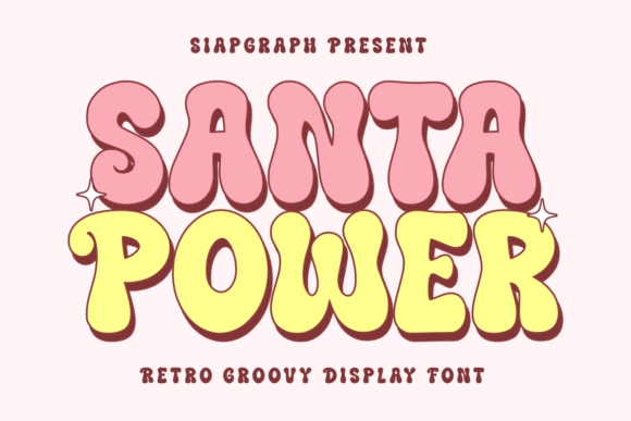 Santa Power Font for Creative Design