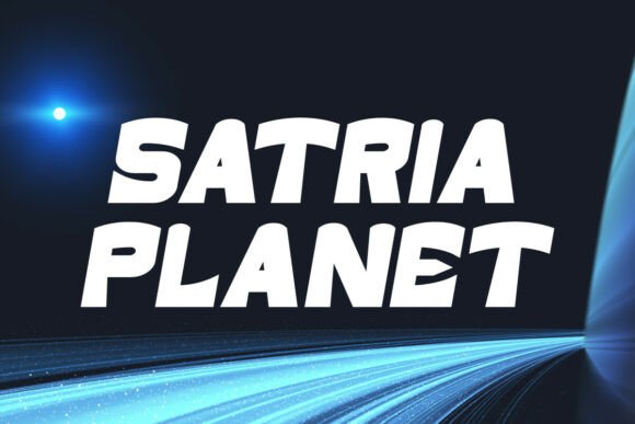 Satria Planet: A Bold Display Font for Campaign Creators