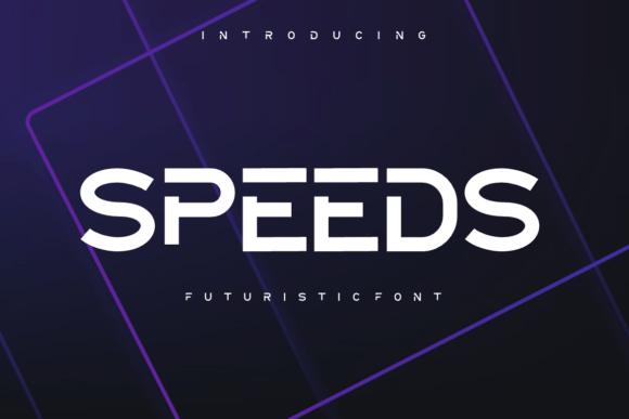 Speeds Display Font: A Powerful High-Tech Typeface for Modern Design