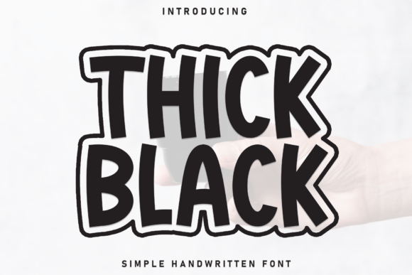 Thick Black Font for Bold Branding
