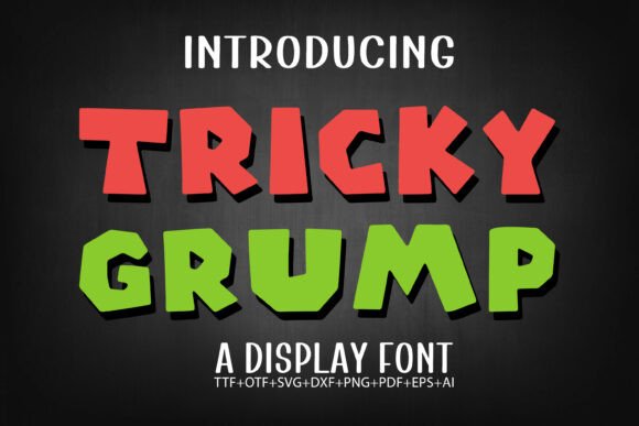 Tricky Grump: A Playful Display Font That Elevates Branding