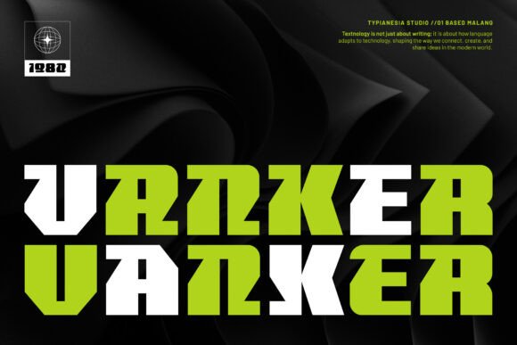 Vanker: A Modern Futuristic Display Font for Bold Digital Brands