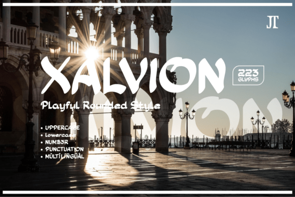 Xalvion: A Bold Display Font for Playful Branding