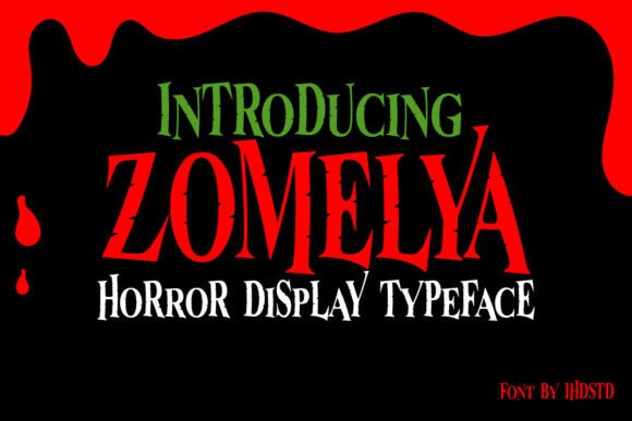 Zomelya: The Ultimate Horror Display Font